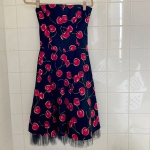 Strapless Cherries Dress